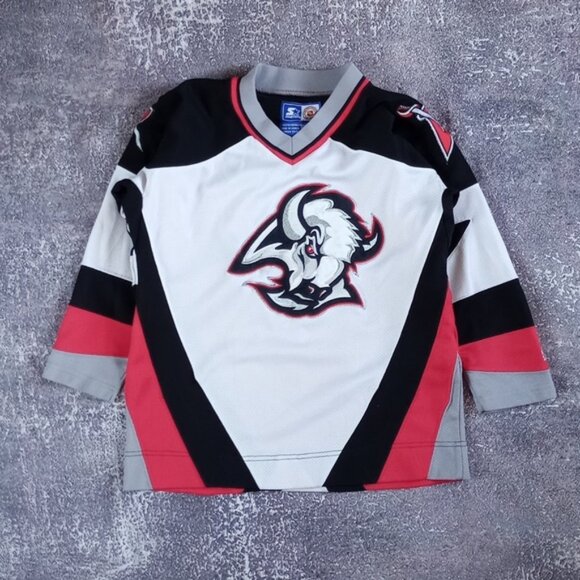 Vintage 90s NHL BUFFALO SABERS STARTER HOCKEY JERSEY BLANK SMALL